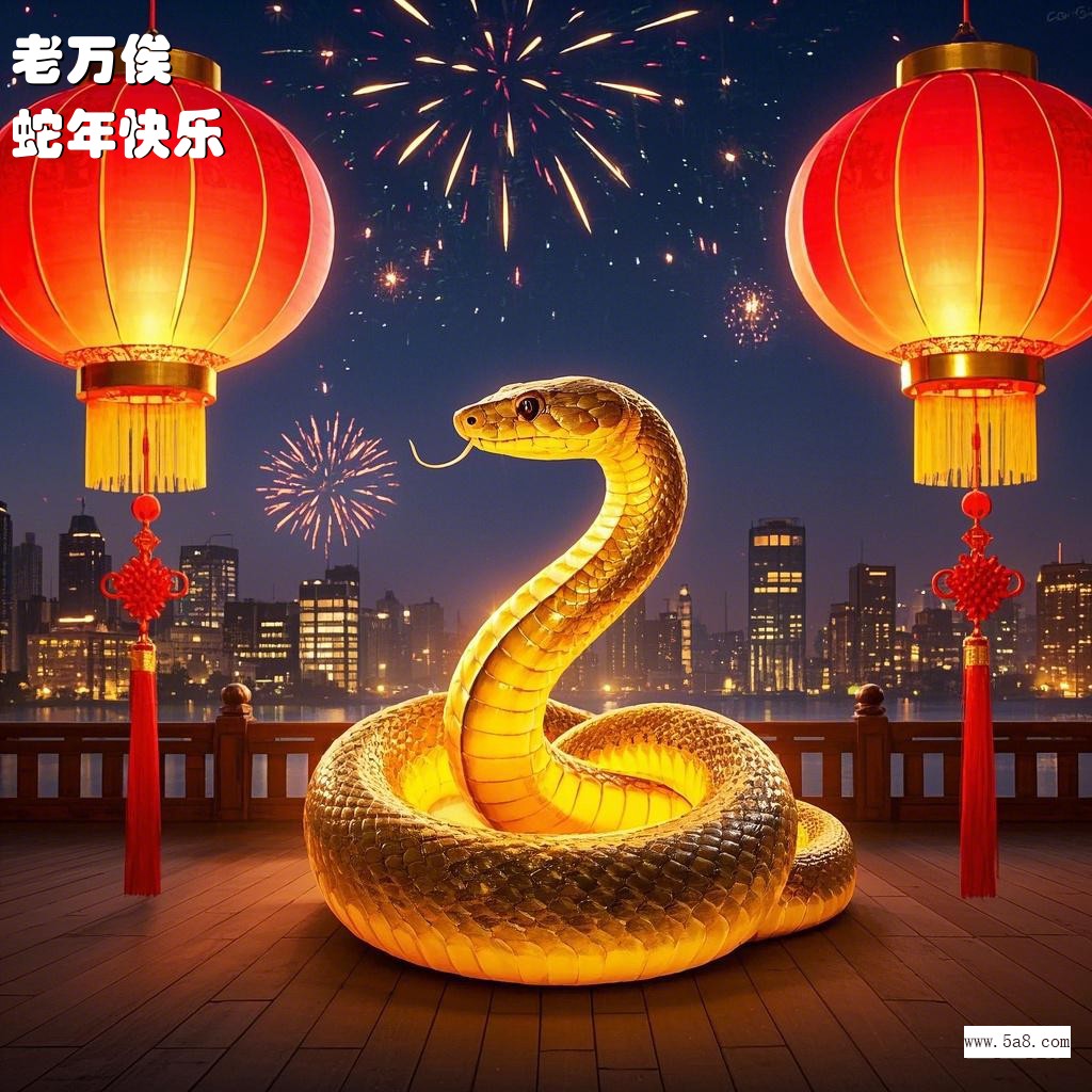 蛇年快乐老万俟搞笑图片