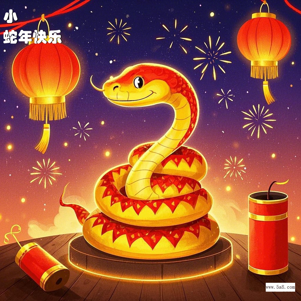 蛇年快乐小欎搞笑图片