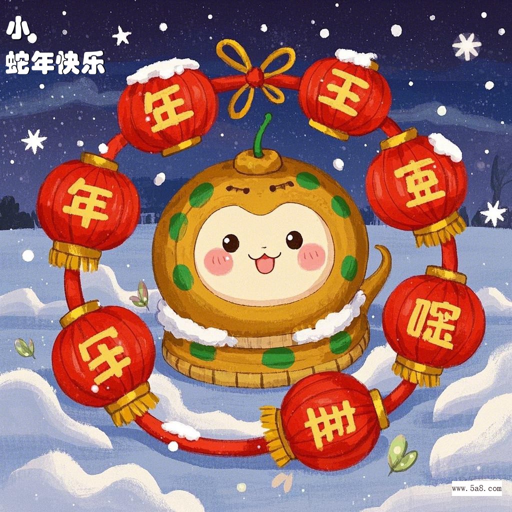 蛇年快乐小欎搞笑图片