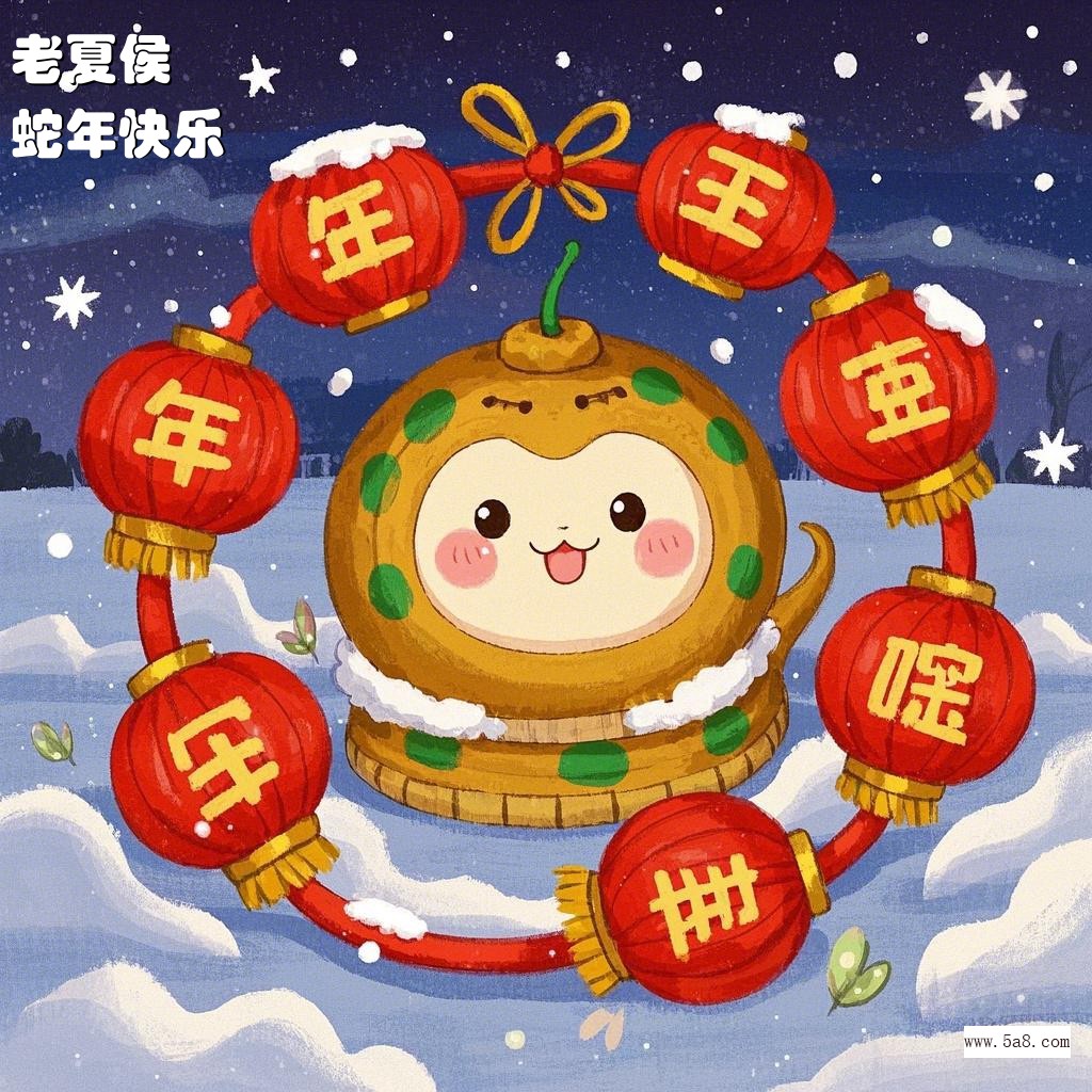 蛇年快乐老夏侯搞笑图片