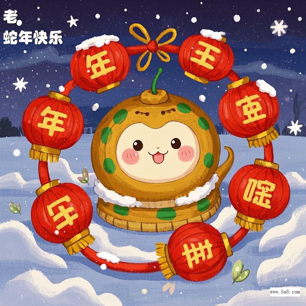 蛇年快乐老欎搞笑图片