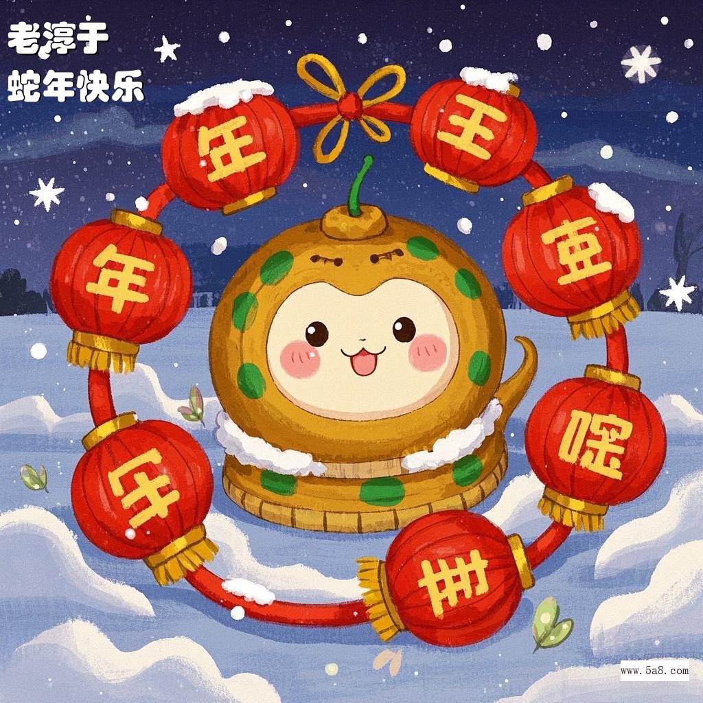 蛇年快乐老淳于搞笑图片