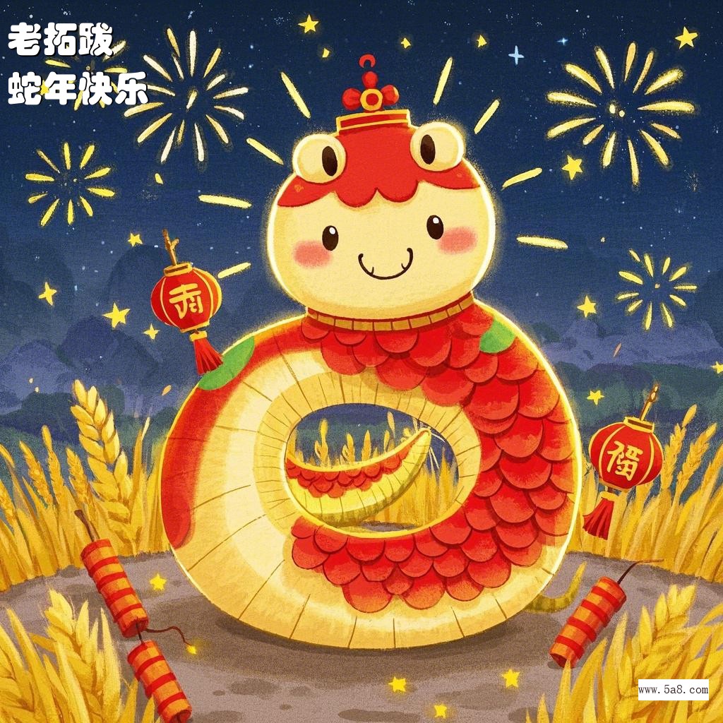 蛇年快乐老拓跋搞笑图片