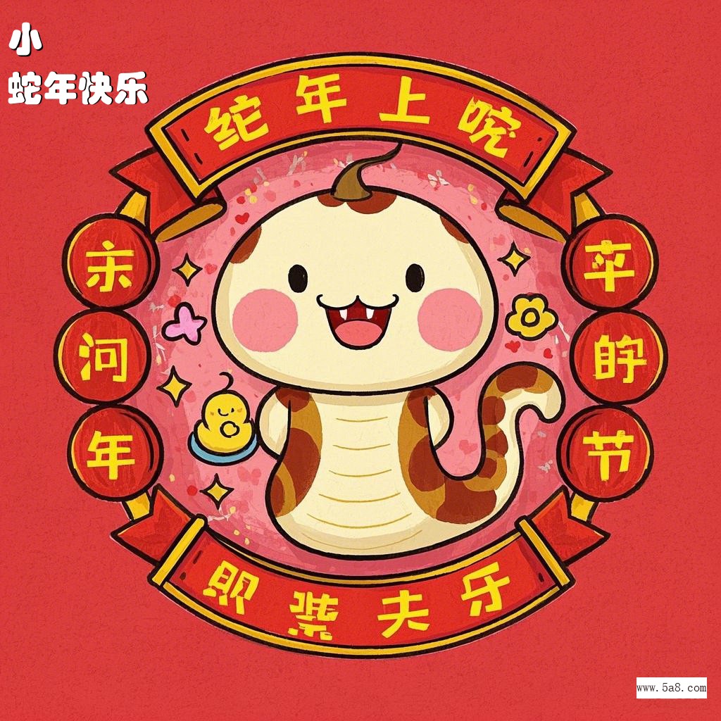 蛇年快乐小欎搞笑图片