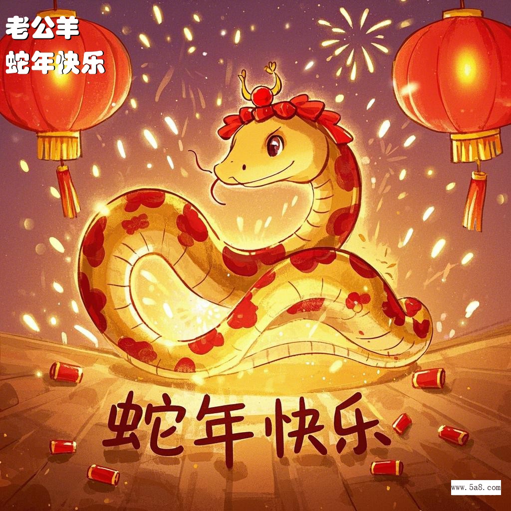 蛇年快乐老公羊搞笑图片