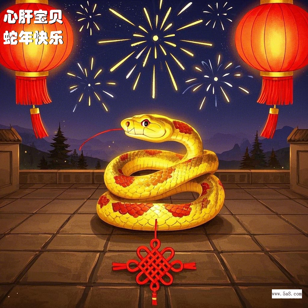 蛇年快乐心肝宝贝搞笑图片