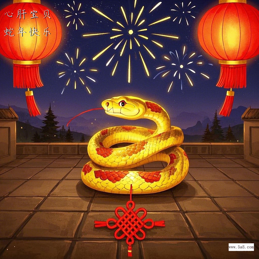 蛇年快乐心肝宝贝搞笑图片