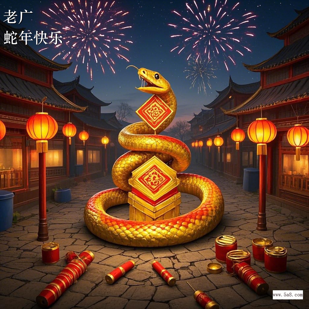 蛇年快乐老广搞笑图片