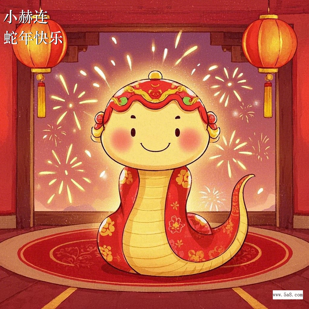 蛇年快乐小赫连搞笑图片
