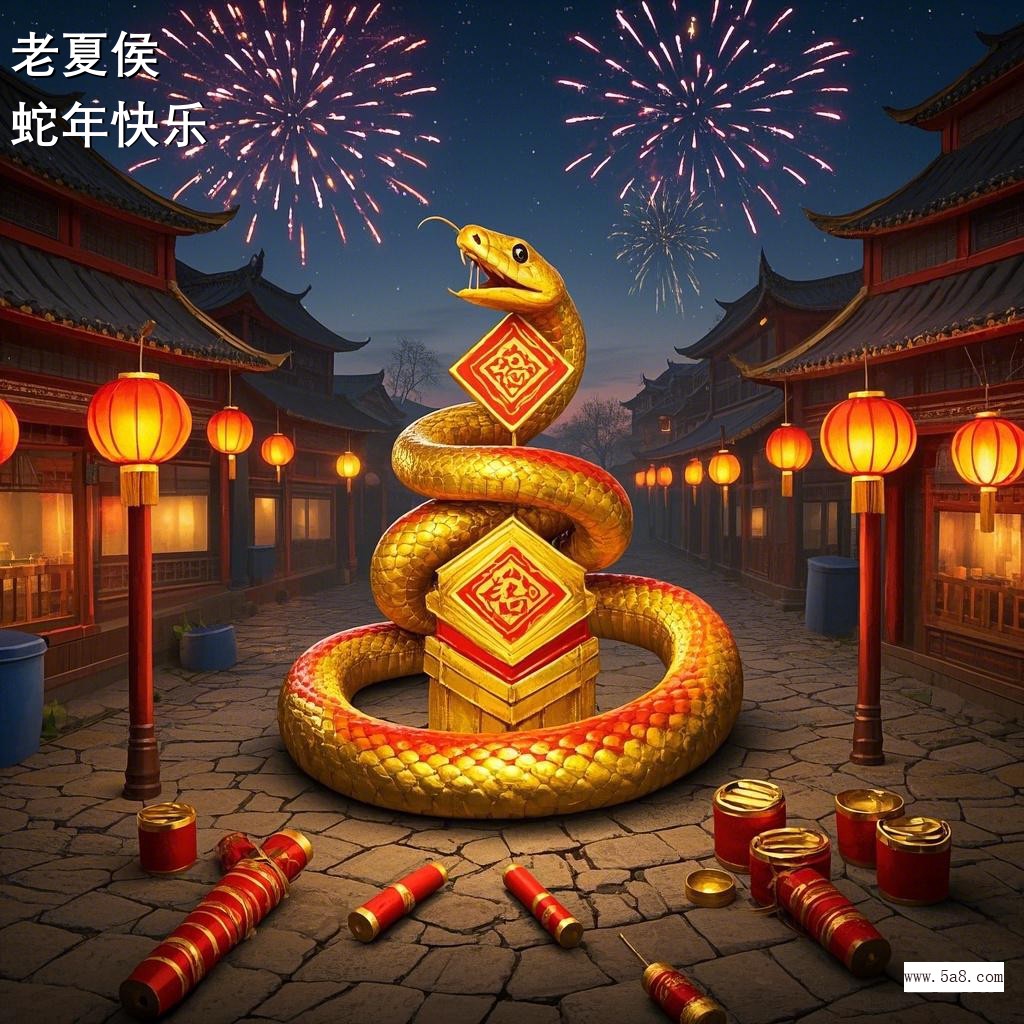 蛇年快乐老夏侯搞笑图片