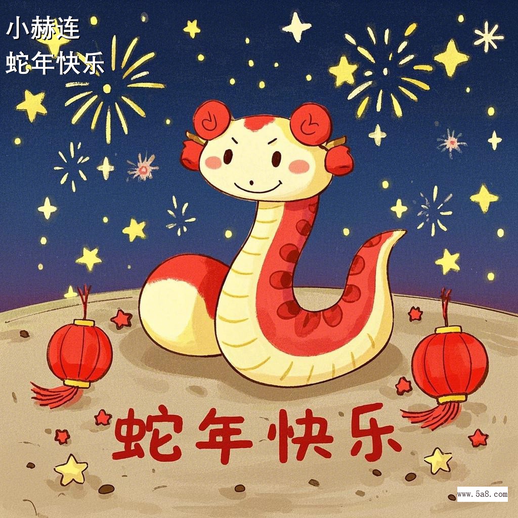 蛇年快乐小赫连搞笑图片