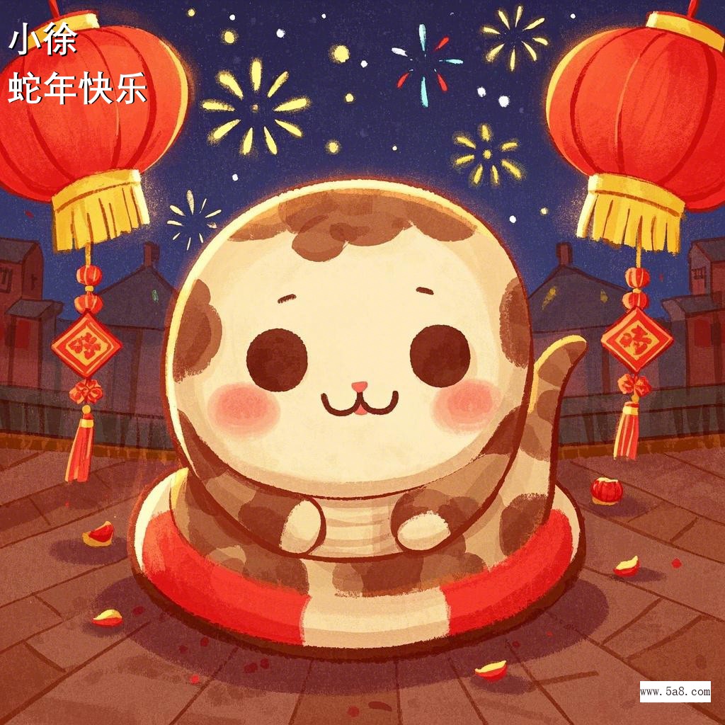 蛇年快乐小徐搞笑图片
