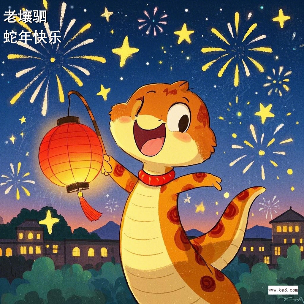 蛇年快乐老壤驷搞笑图片