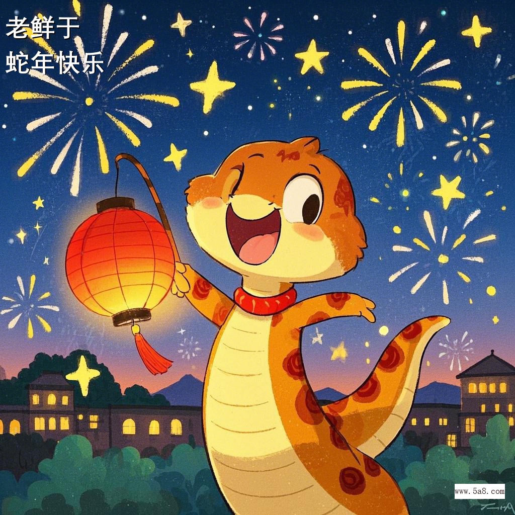 蛇年快乐老鲜于搞笑图片