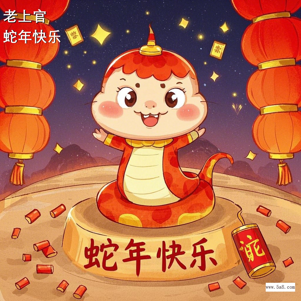 蛇年快乐老上官搞笑图片