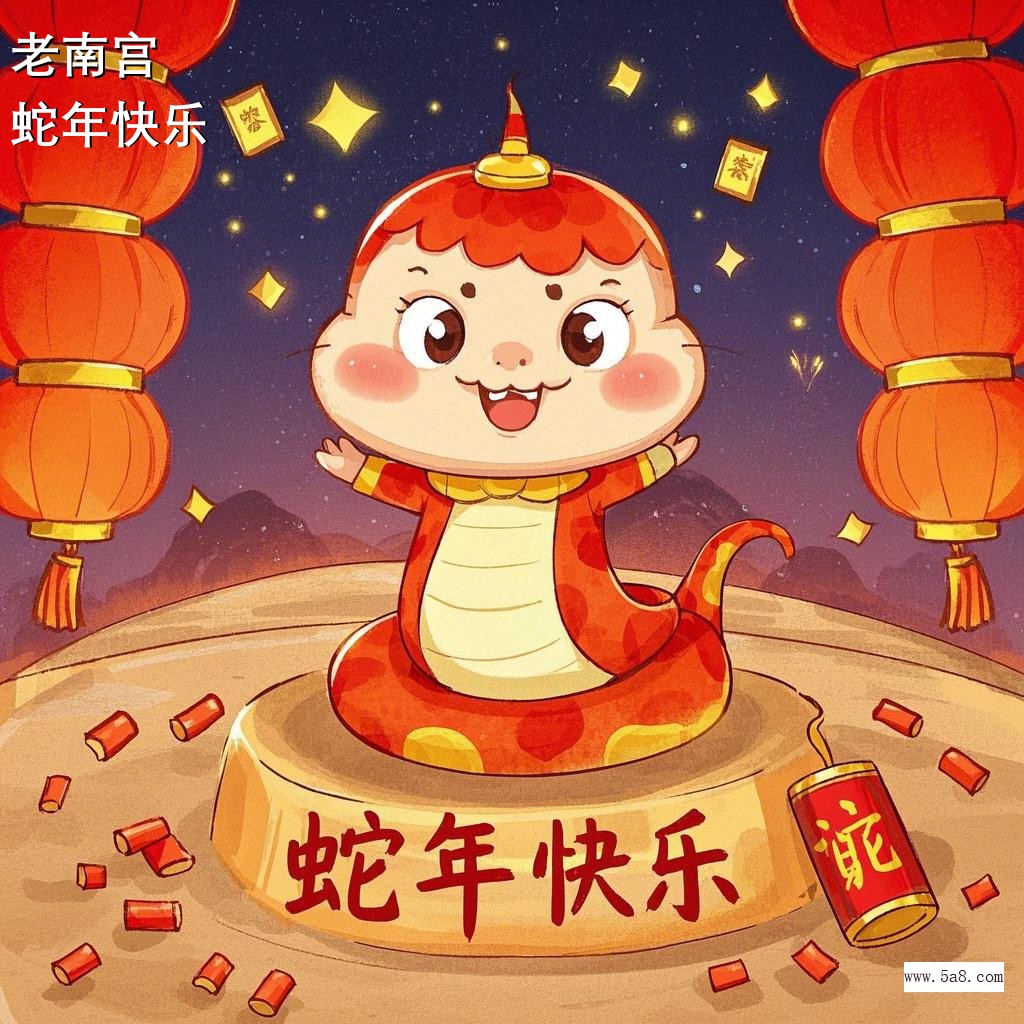 蛇年快乐老南宫搞笑图片