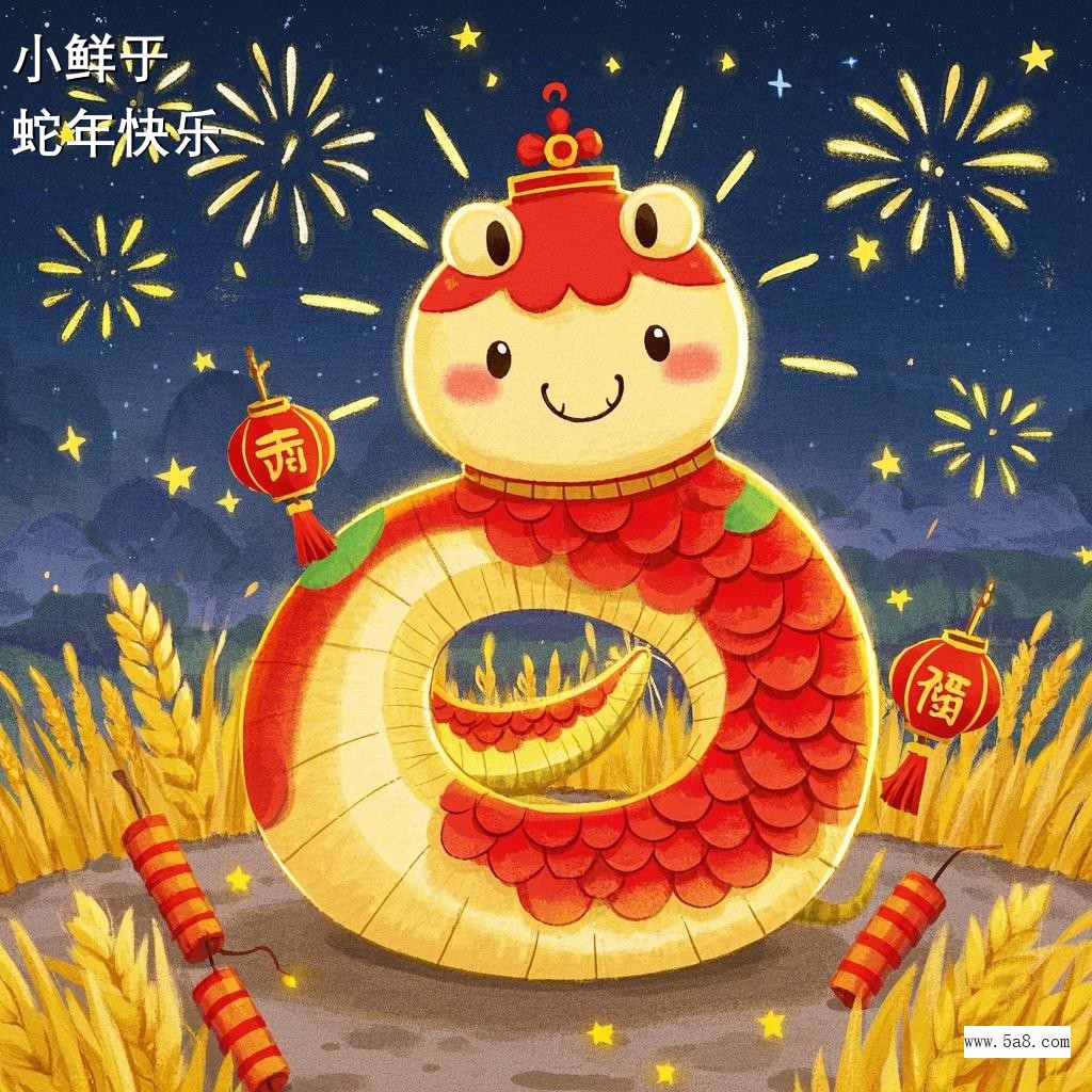 蛇年快乐小鲜于搞笑图片