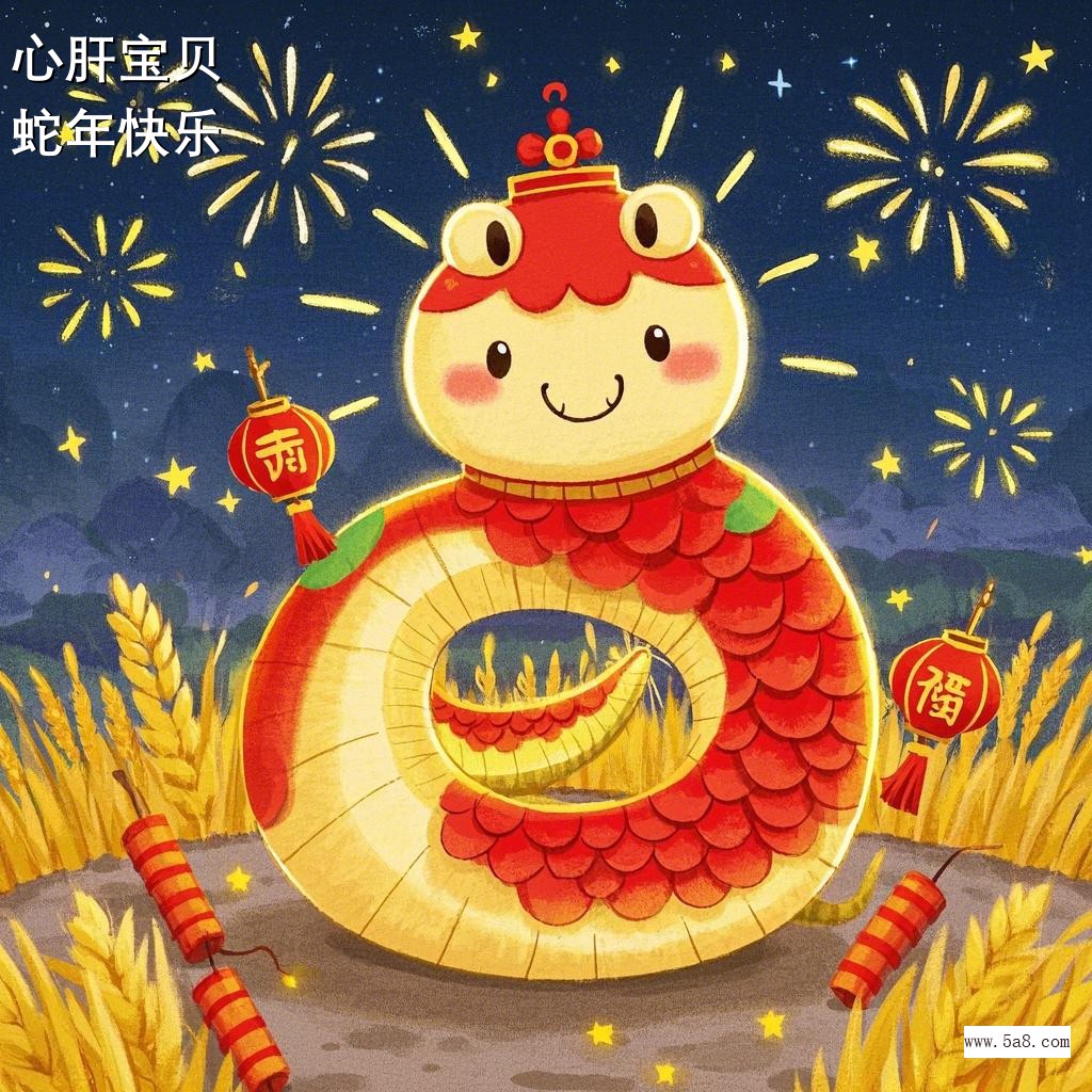 蛇年快乐心肝宝贝搞笑图片