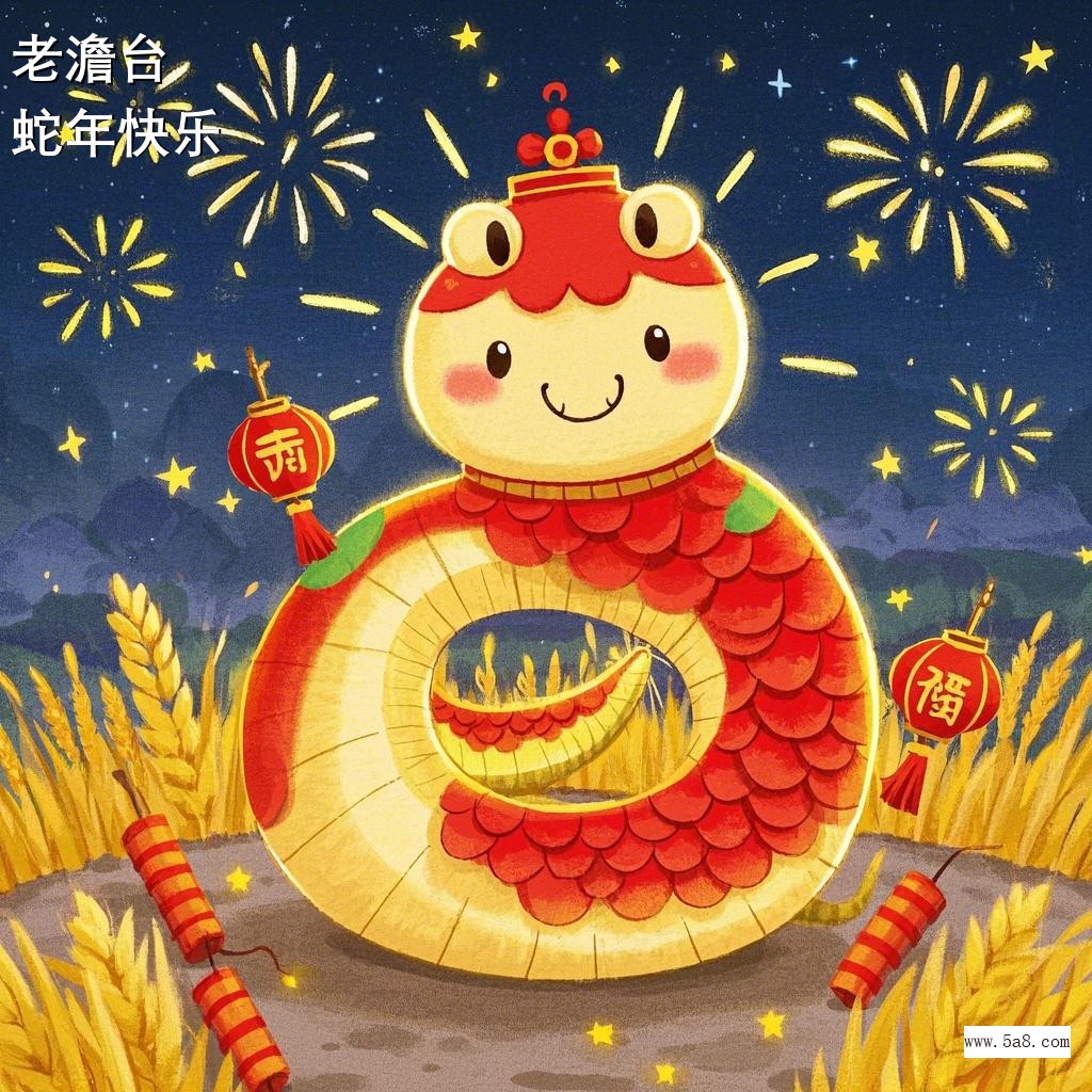 蛇年快乐老澹台搞笑图片