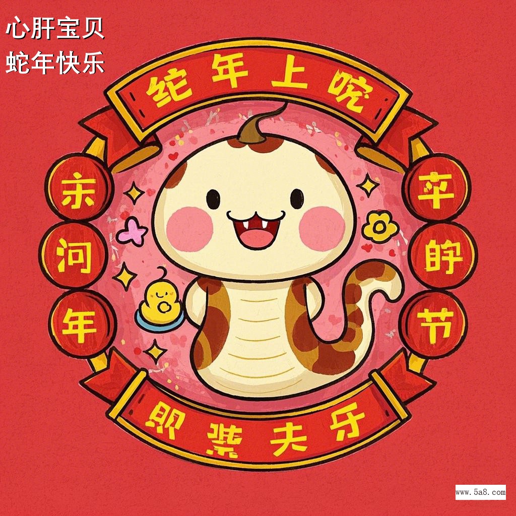 蛇年快乐心肝宝贝搞笑图片
