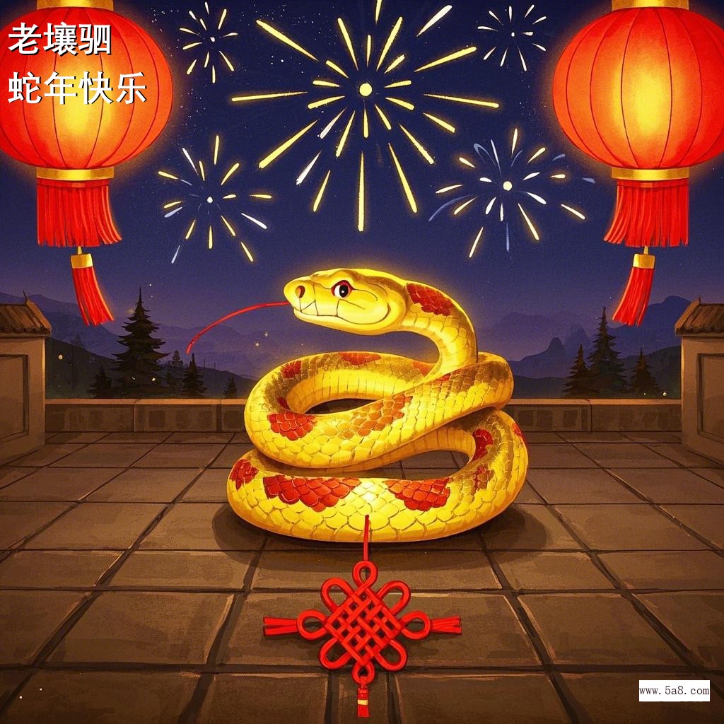 蛇年快乐老壤驷搞笑图片