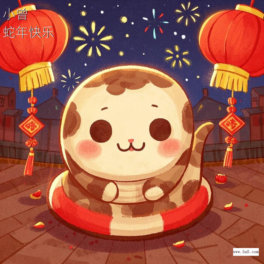蛇年快乐小曾搞笑图片