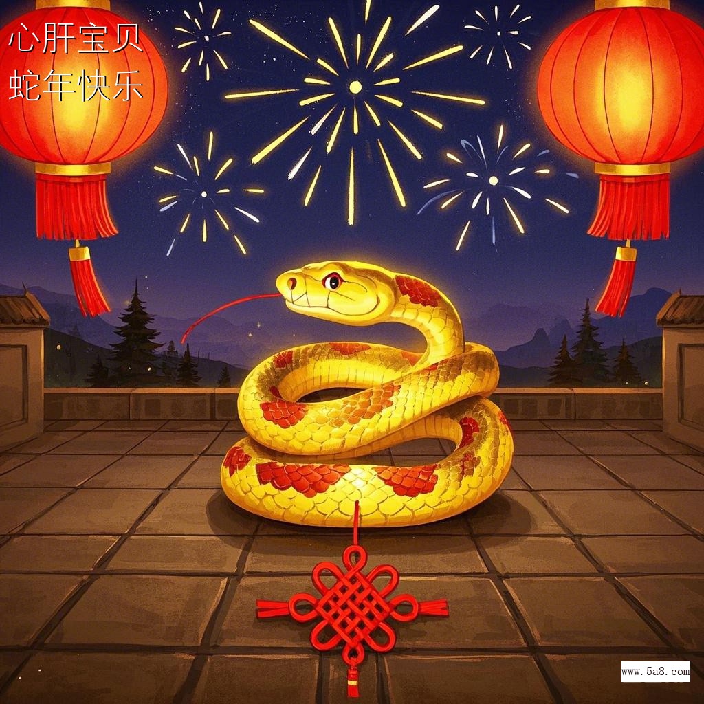 蛇年快乐心肝宝贝搞笑图片