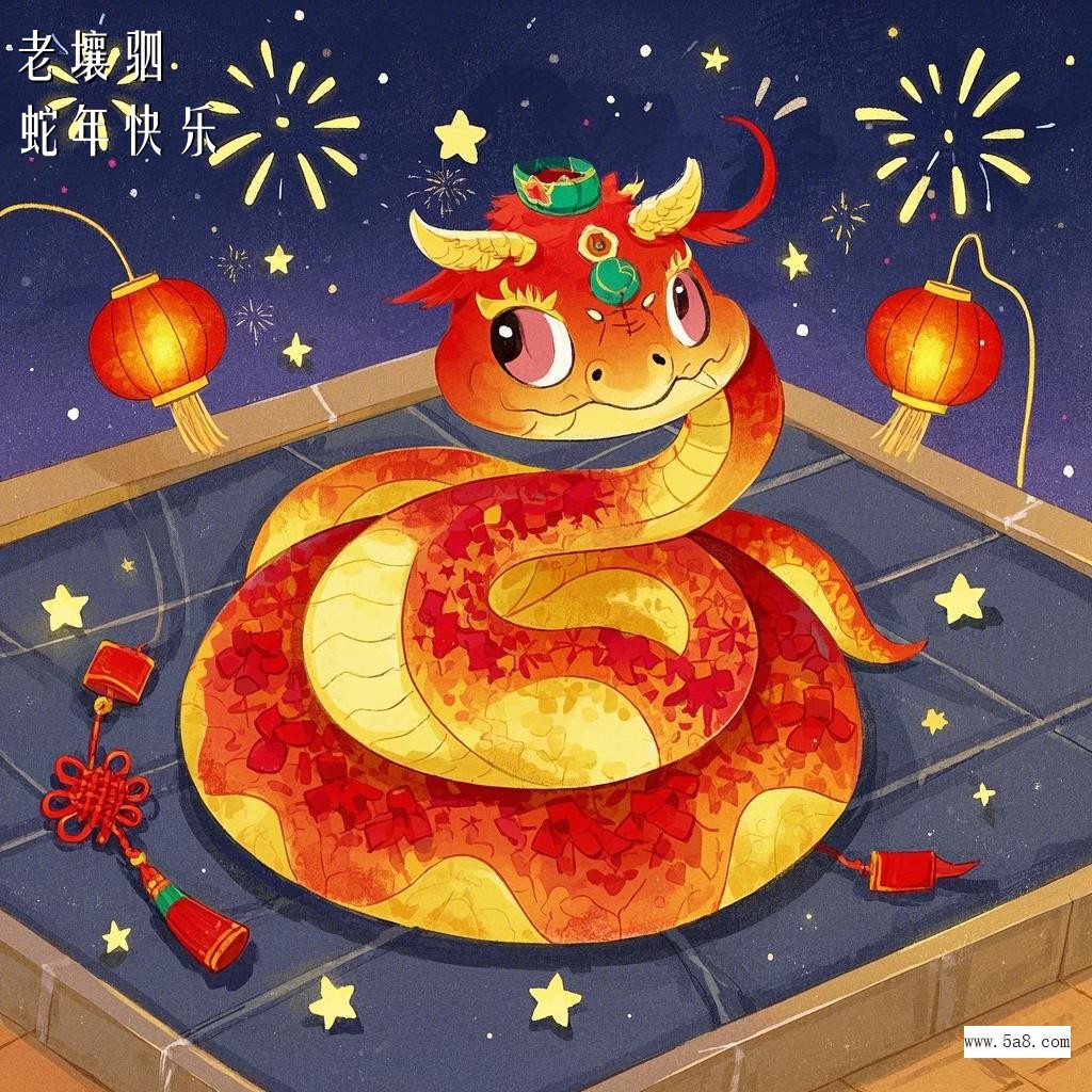 蛇年快乐老壤驷搞笑图片