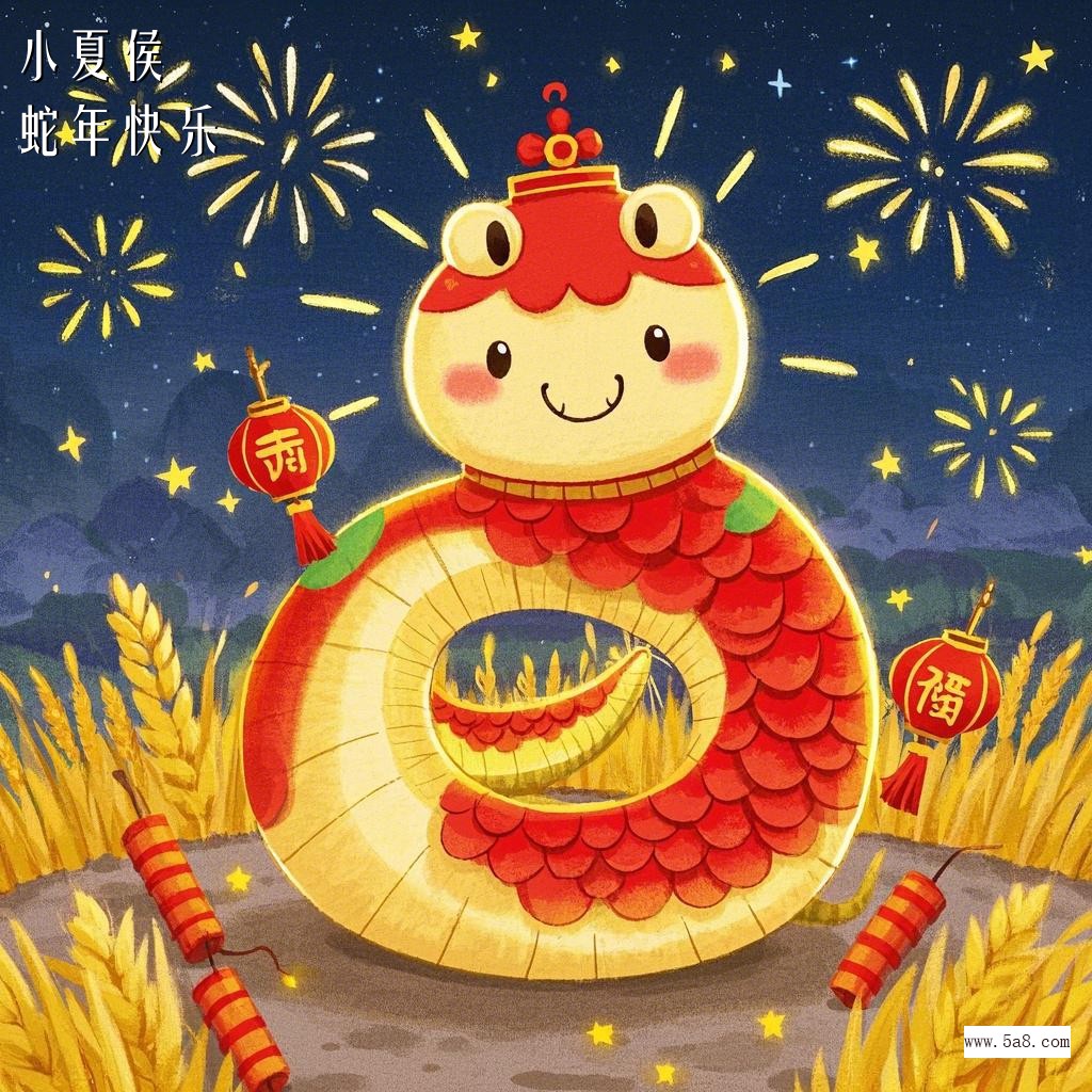 蛇年快乐小夏侯搞笑图片