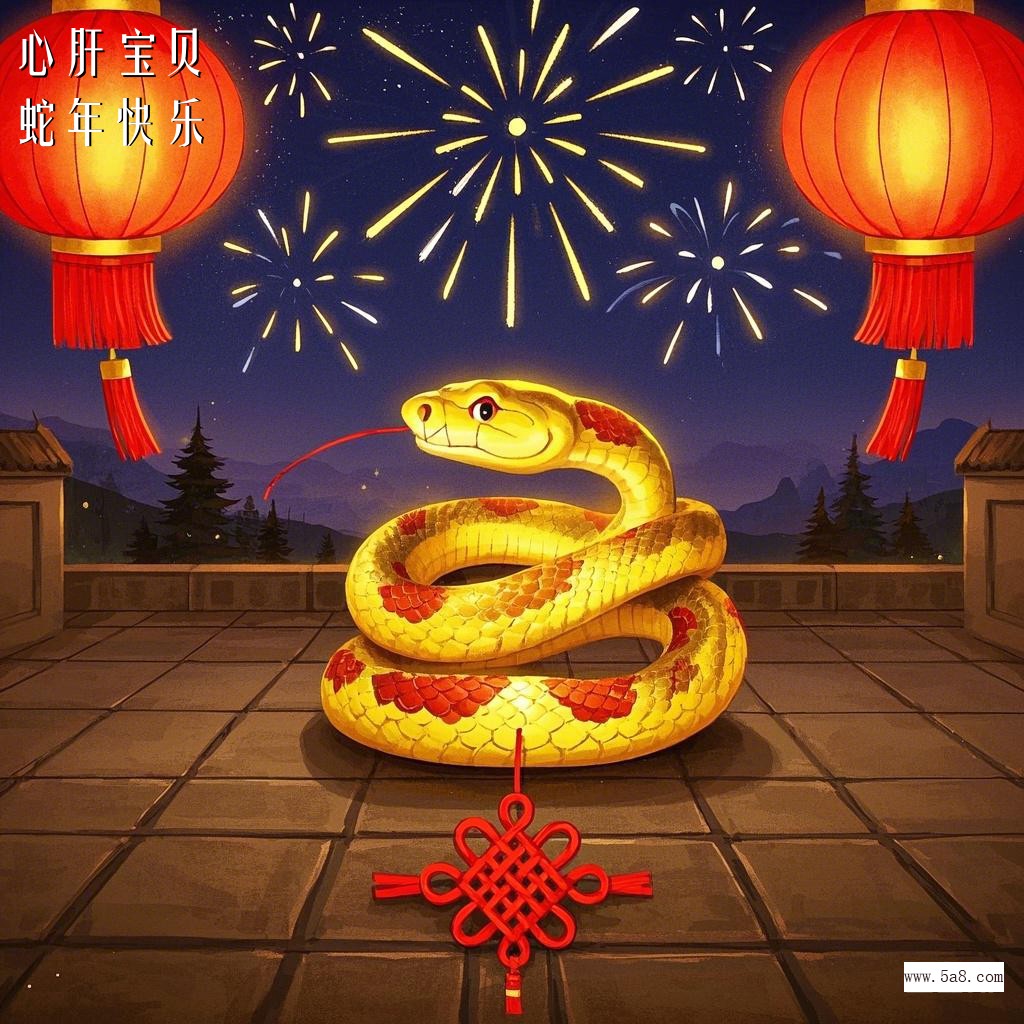 蛇年快乐心肝宝贝搞笑图片