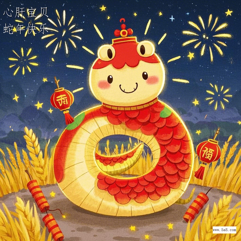 蛇年快乐心肝宝贝搞笑图片