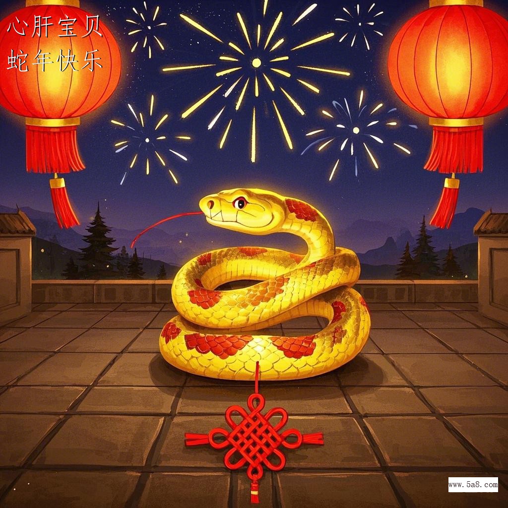 蛇年快乐心肝宝贝搞笑图片