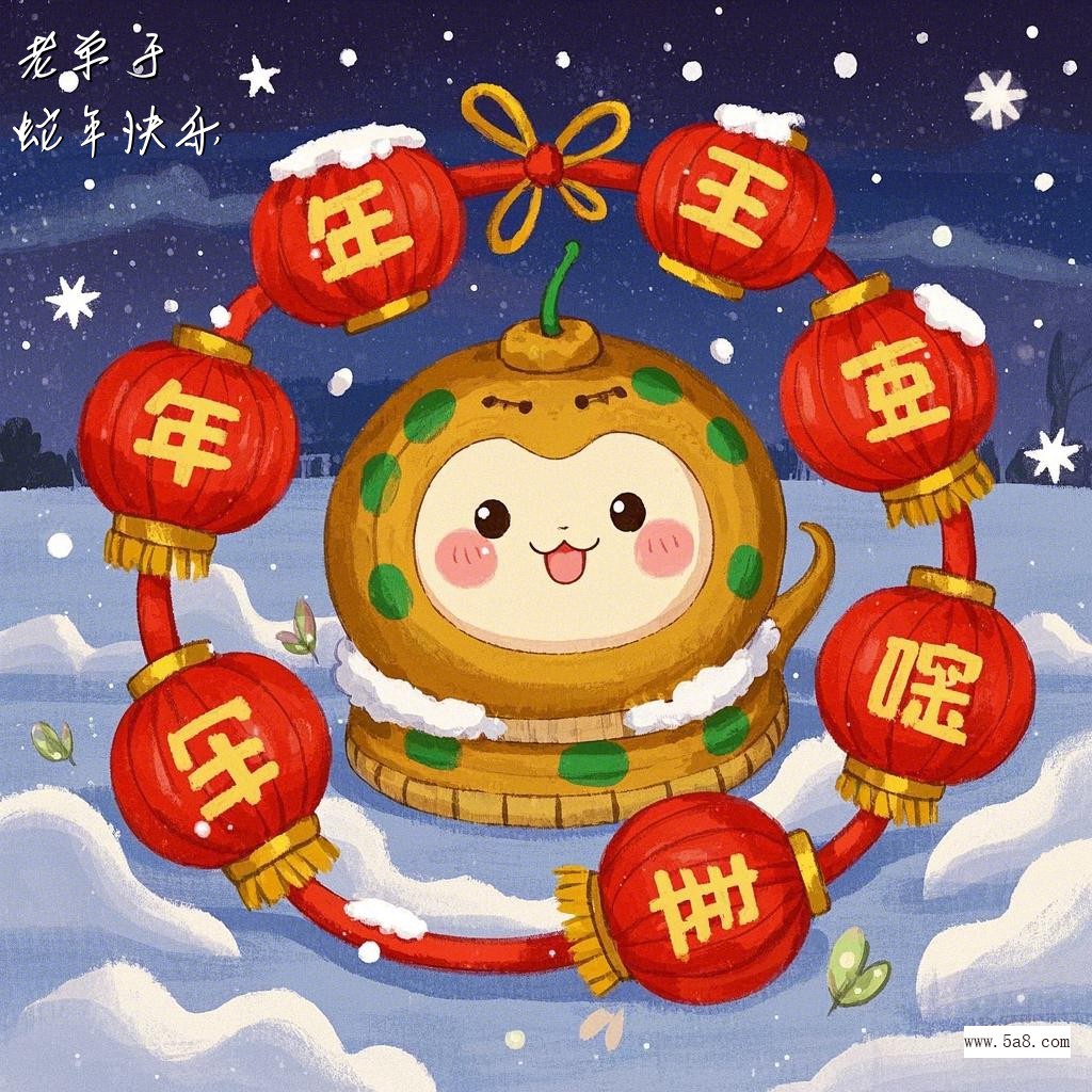 蛇年快乐老单于搞笑图片