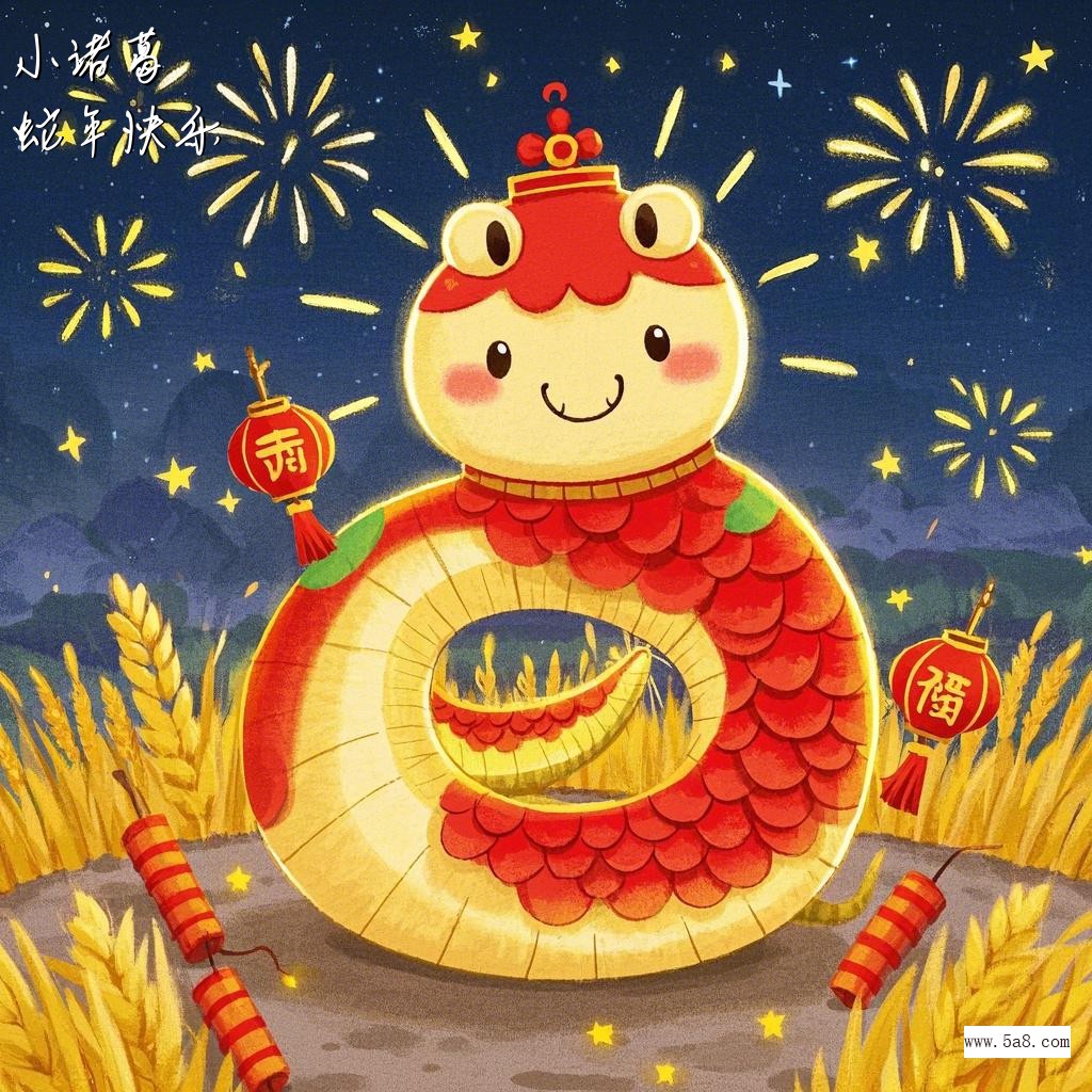 蛇年快乐小诸葛搞笑图片